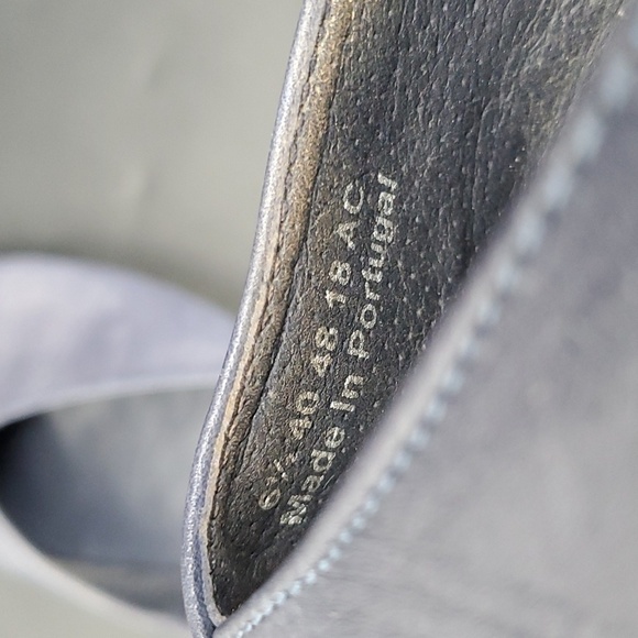 Saydo Blue Leather Loafers Slip-on EU 40 US 9.5 Made In Portugal - Picture 8 of 11